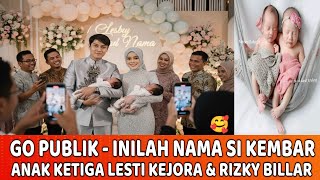 Download lagu 🔴 GO PUBLIC - These are the names of the twins, the third child of Lesti Kejora and Rizky Billar mp3