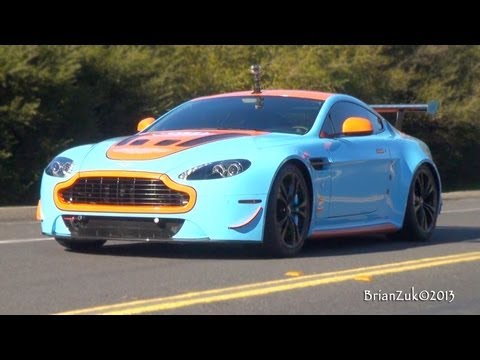 Gulf Aston Martin V12 Vantage - In Action