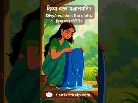 divya  washes the cloth1