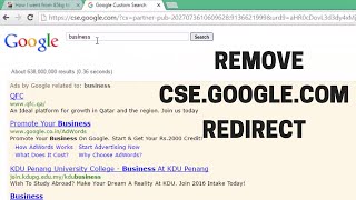 How to Remove cse.google.com Google Custom Search & Other Proxy Redirects
