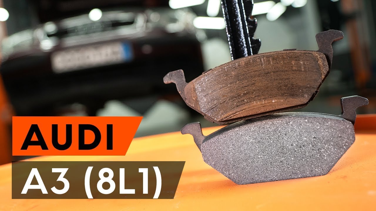 Πώς να αλλάξετε τακάκια φρένων εμπρός σε Audi A3 8L1 - Οδηγίες αντικατάστασης