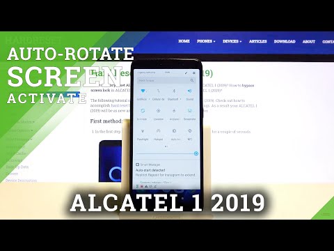 How to Turn On / Off Auto Rotation in Alcatel 1 2019 – Use Phone Horizontally
