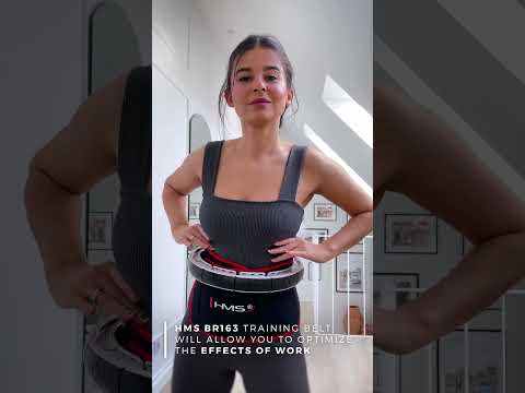 Masážní hula hoop HMS HHM16 se závažím, magnety a počítadlem bílá