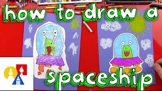 How To Draw An Alien UFO (young artists)