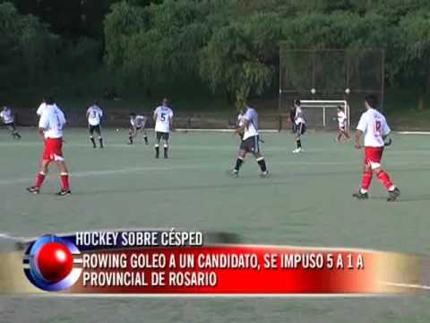 Jockey sobre césped: Rowing goleo a un candidato