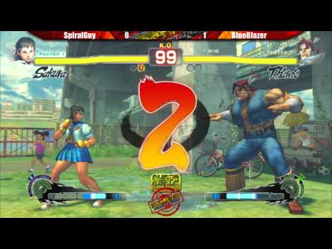 Summer's End - SSF4 AE ver.2012 - SpiralGuy vs BlueBlazer