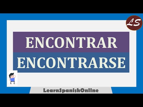 ENCONTRAR vs ENCONTRARSE | Aprender español con ejemplos