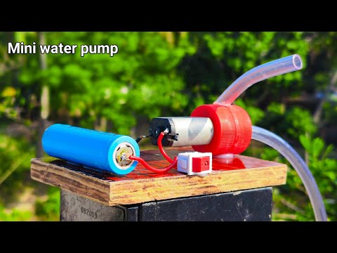 How to make mini water pump || Using bottle cap