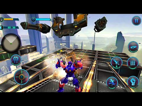 Monster Truck Robot Transform Battle - Impossible Track - Android Gameplay FHD