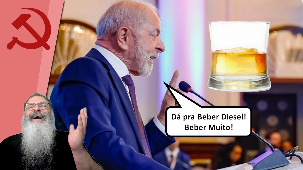 LULA diz que DIESEL é TÃO BOM que PODE BEBER, mas TOME CUIDADO: SEU figado não é IGUAL ao do LULA