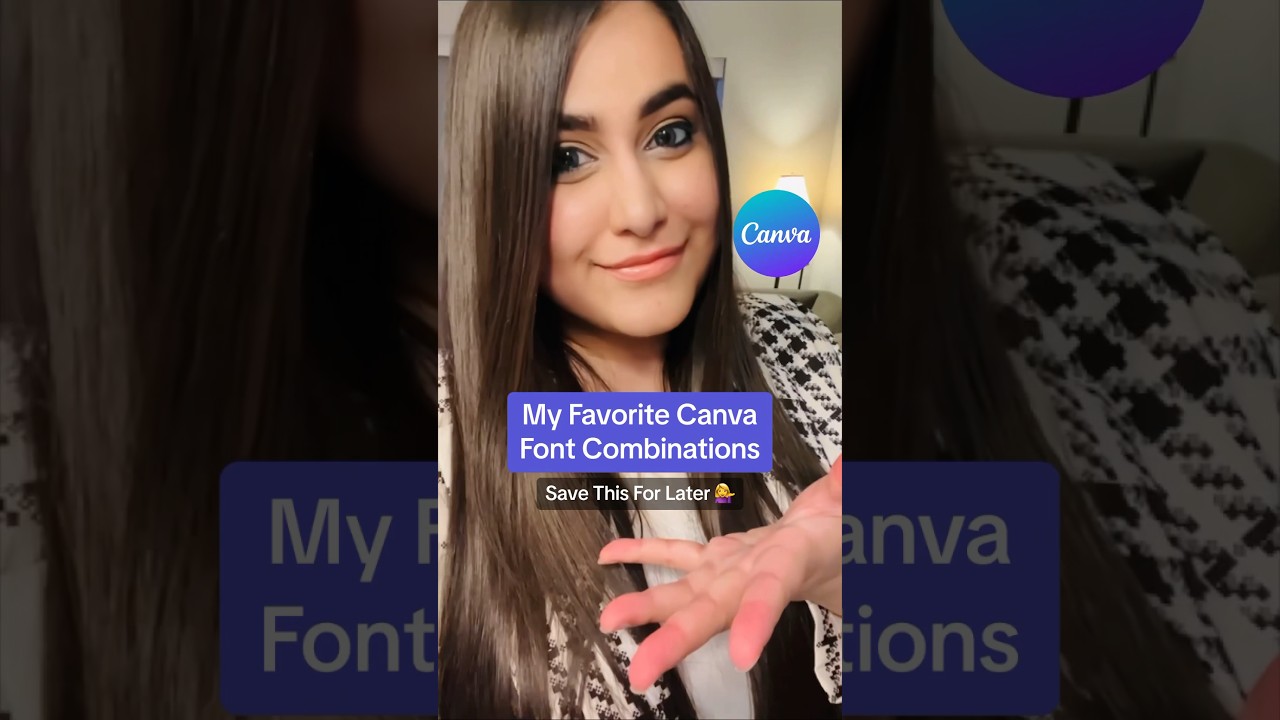 Best Canva Font Combinations For Modern & Minimalistic Designs #shorts