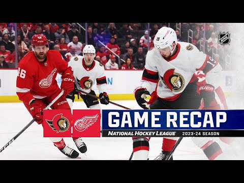 Senators @ Red Wings 1/31 | NHL Highlights 2024
