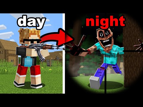 Hunting Down EVERY SCARY MOD in Minecraft Using Guns