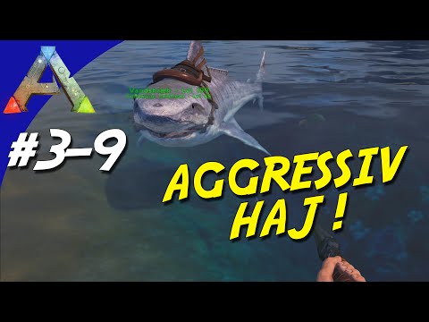 ARK Survival Evolved Dansk Sæson 3 - Ep 9 - AGGRESSIV HAJ! (The Center Map)