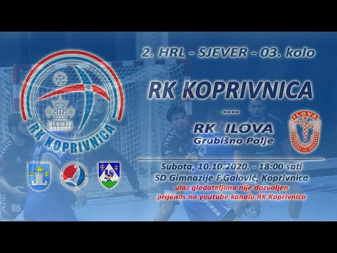 2.HRL-Sjever, 3.kolo (10.10.2020.) RK Ilova - RK Koprivnica