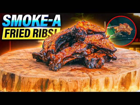 Smoke-A-Fried - Smoked and Fried Ribs in a Big Green Egg!