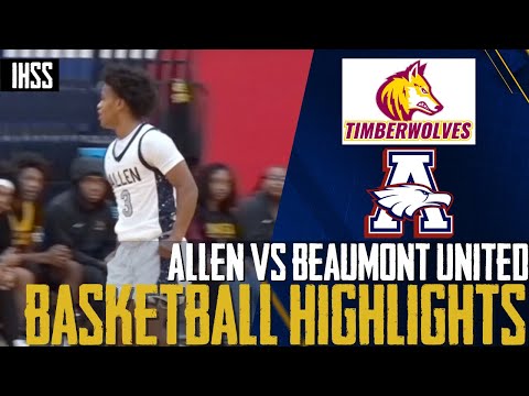 Allen vs Beaumont United - 2023 Week 19 Basketball Highlights