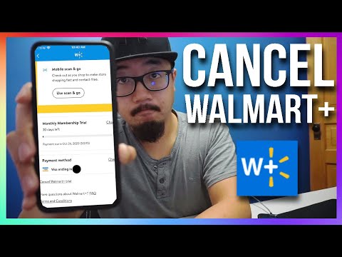Part of a video titled How to Cancel Walmart Plus Subscription (Walmart Grocery ...