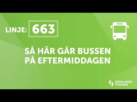 Ny linjesträckning för linje 663