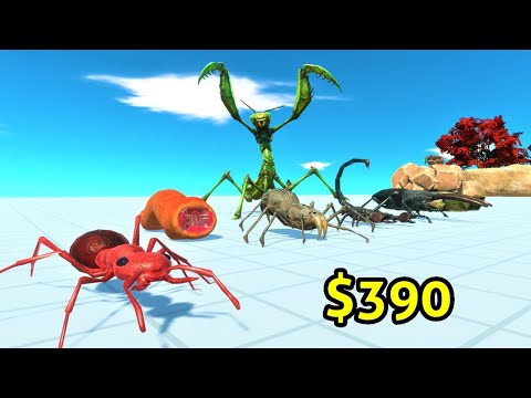 Giant invertebrates vs random team same price ARBS Animal Revolt Battle Simulator
