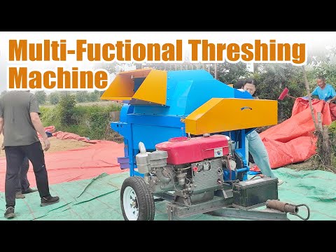 Multi Functional Thresher Test Run | Efficient Rice, Wheat & Sorghum Threshing #thresh #farming