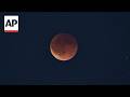 Watch The Blood Moon During Total Lunar Eclipse Over Israel Iraq And Dubai