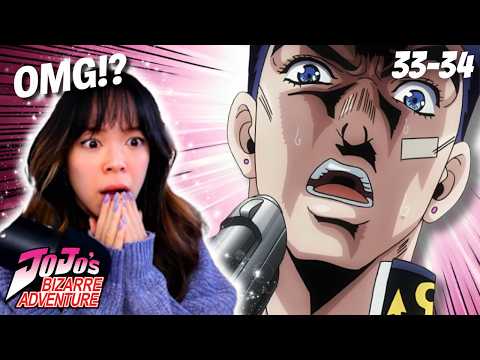 JOSUKE VS ENIGMA | JJBA Diamond is Unbreakable Ep 33 and 34 REACTION