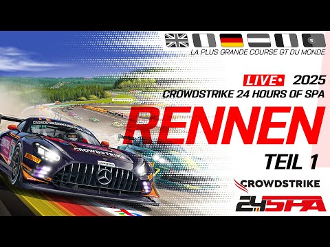 FULL RACE | Rennstart | CrowdStrike 24 Stunden von Spa | GTWC Europe powered by AWS 2025 (Deutsche)