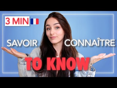 Learn FRENCH in 3 MINUTES : Savoir vs Connaître / Most common mistakes in French