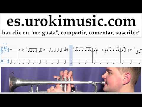 Tutorial de Trompeta Lana Del Rey - 13 Beaches Clases Notas um-i927