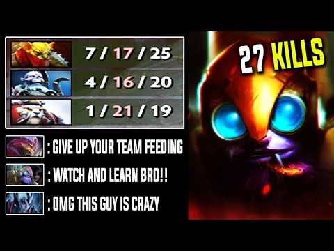 WTF! Crazy Fast Hand Tinker Carrying Feeder Team - Never Underestimate Pro Tinker Players Dota 2