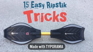 15 Easy Ripstik Caster Board Tricks!