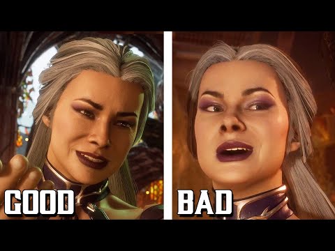 Sindel Being a Good Mother vs Sindel Being a Bad Mother | Mortal Kombat 11