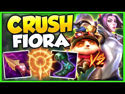 How To Dominate Fiora Top-Lane Every Single Time | Challenger Teemo - League of Legends