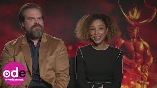 Hellboy: Sophie Okonedo says David Harbour looks exactly like the movie character 'in real life' video