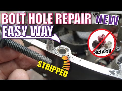 Stripped Bolt Threads Repair STRONGER CHEAPER *NEW easy WAY*
