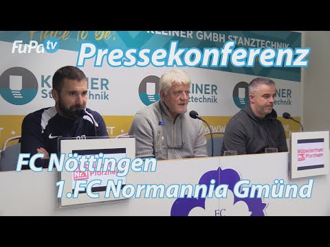 "Die Gegentore, die wir fressen, sind zu einfach." | PK FC Nöttingen - 1.FC Norm. Gmünd | 4.10.2024