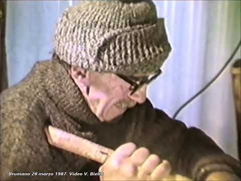 La costruzione dei flauti a Brumano in Valle Imagna, Bergamo. Videoregistrazione del 1987