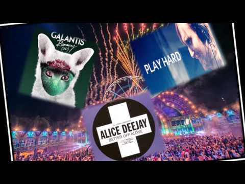 DAVID G. VS RUNAWAY VS ALICE DEEJAY-PLAY HARD VS GALANTIS (U & I) VS BETTER OFF ALONE- EDIT DJ KIKEL