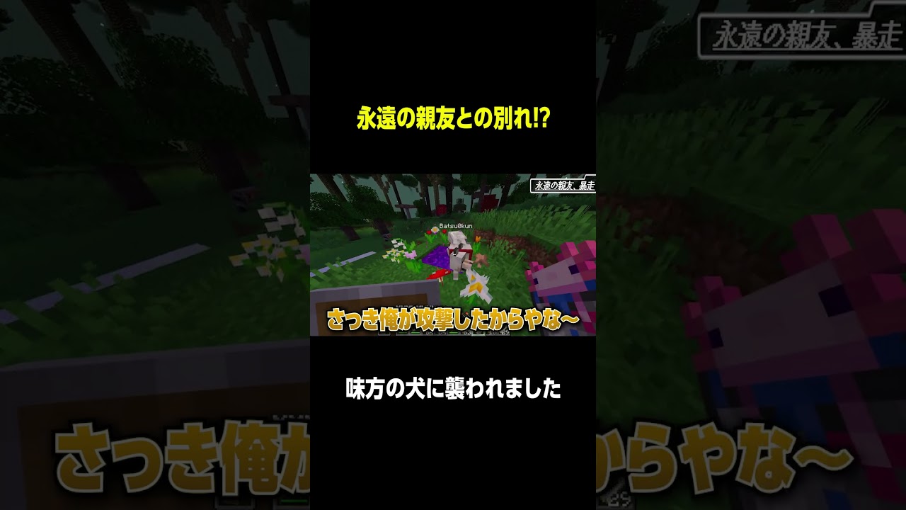 友達の友達は敵でした　#マイクラ #ゲーム実況 #shorts