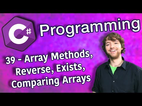 C Programming Tutorial 39 Array Methods Array Reverse Array Exists Comparing Arrays