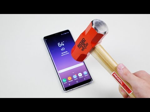 Samsung Galaxy Note 8 resisterà alla pressione esercitata da un martello? Samsung Galaxy Note 8 resisterà alla pressione esercitata da un martello?