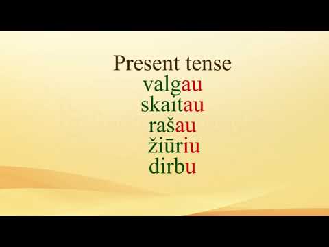 LITHUANIAN LESSON 90 - ASMENAVIMAS (AŠ) - Conjugation (first person)