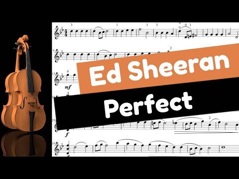 Perfect Ed Sheeran violon facile avec partition - Easy Violin Sheet Music