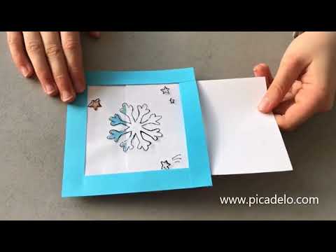 Tuto activité Hiver enfants : Flocon de neige