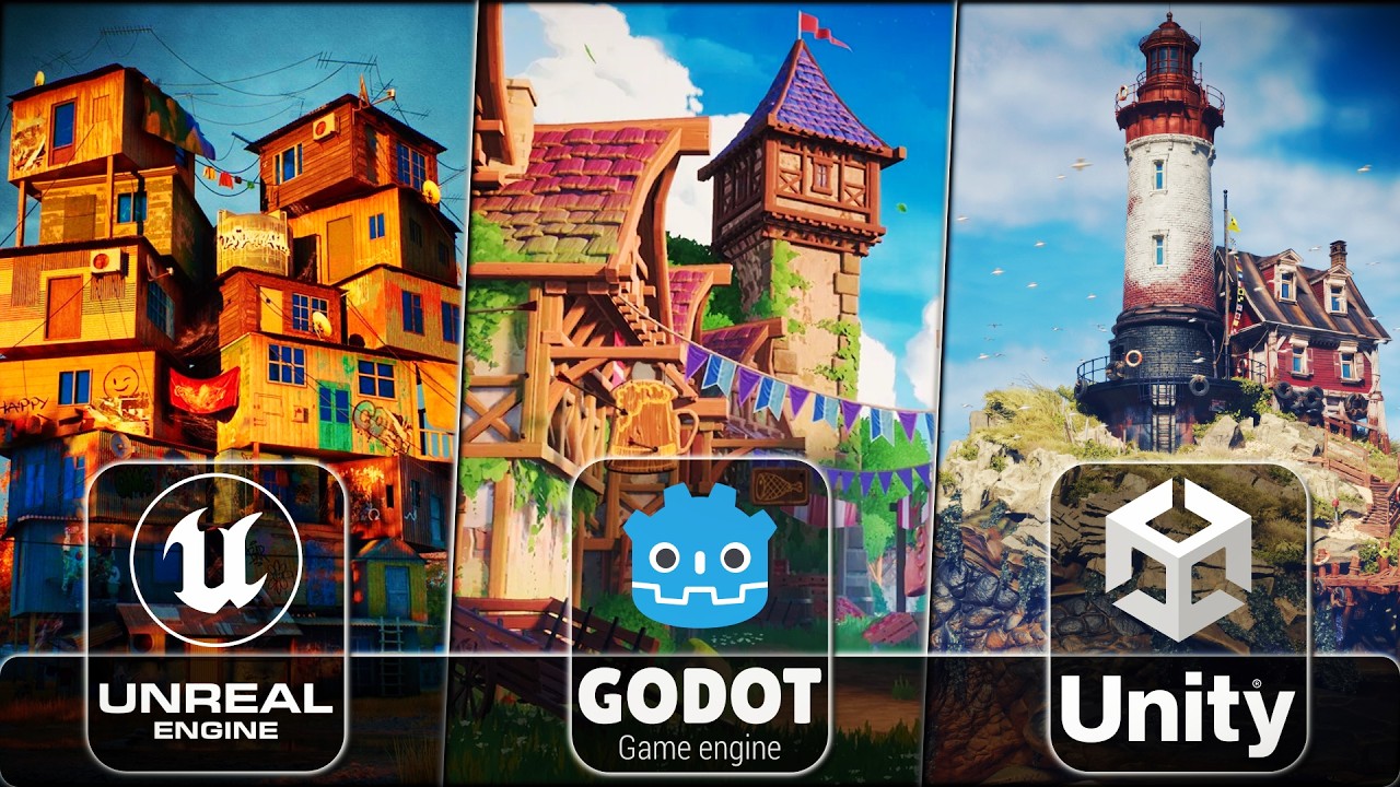 Godot - Unity - Unreal Engine  - HUGE New 3D Asset Bundles for Each Game Engine