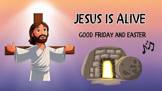 💛Jesus Is Alive! | Good Friday &amp; Easter Story - Song for Kids 🎶 | Animated Christian Video