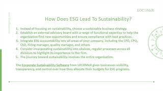 Top Ranked Corporate Sustainability Software in US | LOCOMeX