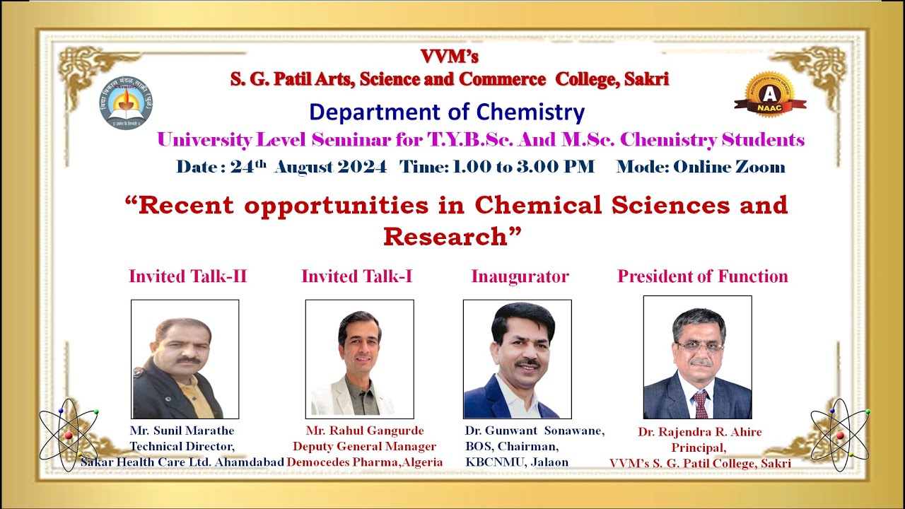 Recent Opportunities In Chemical Sciences and Research 2024