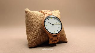 Reloj de madera - Zebrano Gentleman